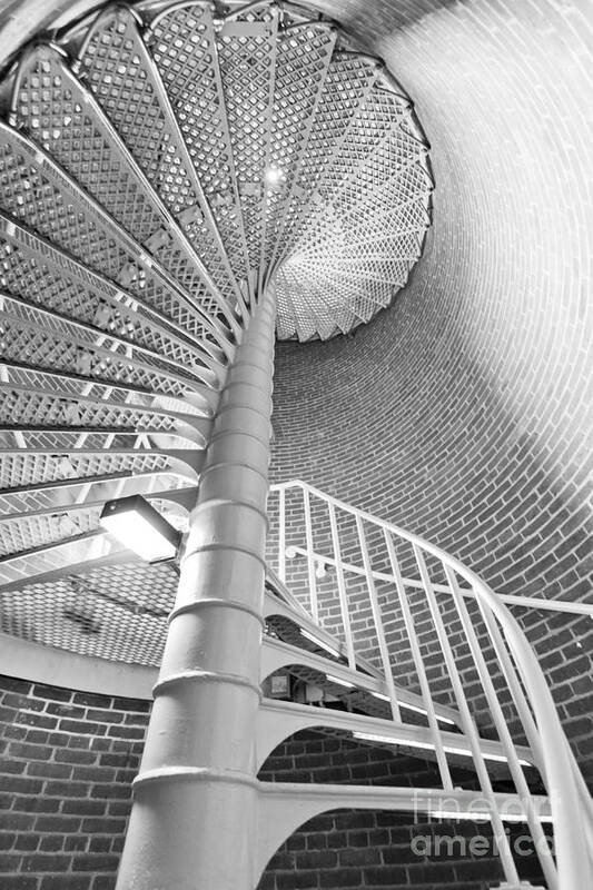 Cape May Lighthouse Poster featuring the photograph Cape May Lighthouse Stairs by Dustin K Ryan