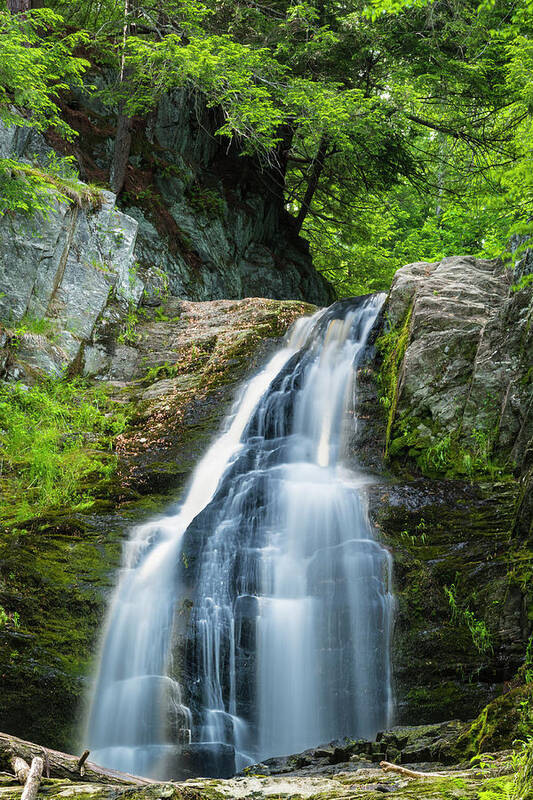 Maine Poster featuring the photograph Cascade Falls in South Portland in Maine by Ranjay Mitra