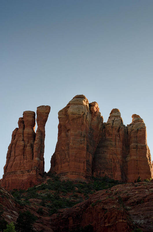 Cathedral Poster featuring the photograph Cathedral Rock Spires by David Gordon