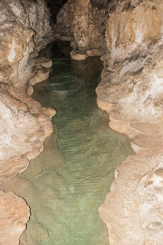 Carlsbad Cavern Nm Poster featuring the photograph Cavern Pond 3 by James Gay