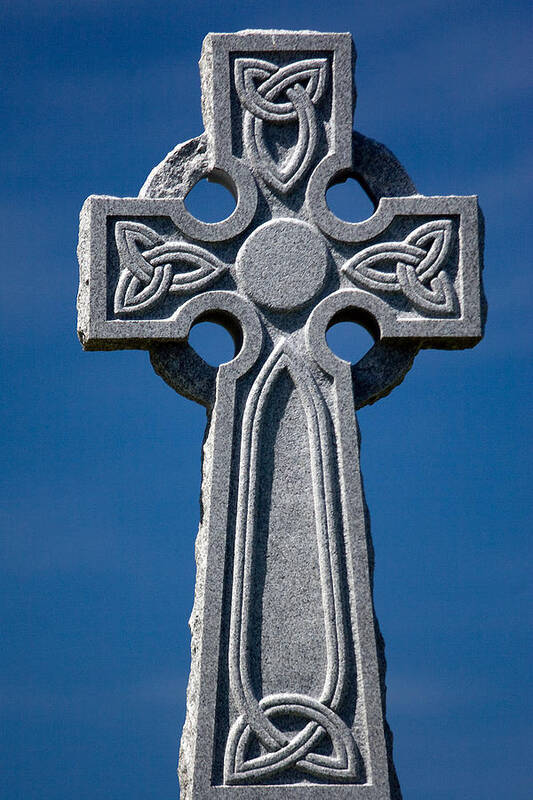 Scotland Poster featuring the photograph Celtic Cross Isle of Barra by John McKinlay