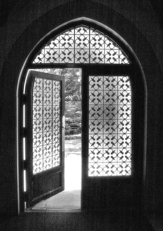 Church Poster featuring the photograph Chapel Door by Steven Ainsworth