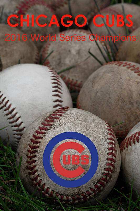 Chicago Cubs World Series Poster Poster featuring the photograph Chicago Cubs World Series Poster by David Patterson