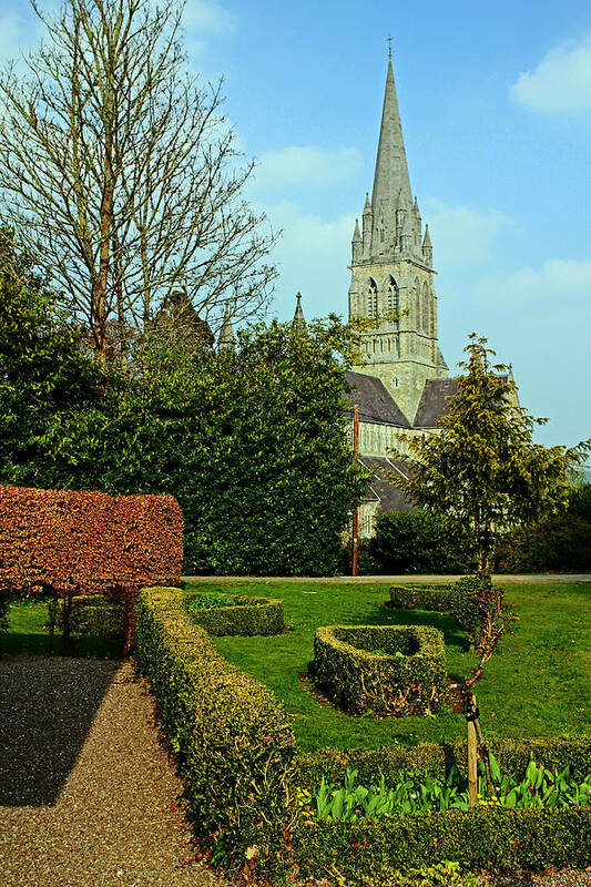 Roman Catholic Church Poster featuring the photograph Church Garden by Jennifer Robin