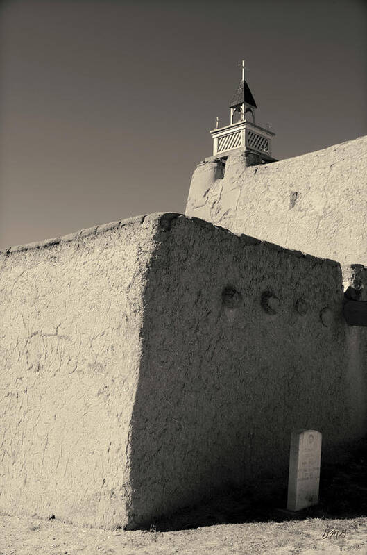 Church Poster featuring the photograph Church - Las Trampas NM Toned by David Gordon