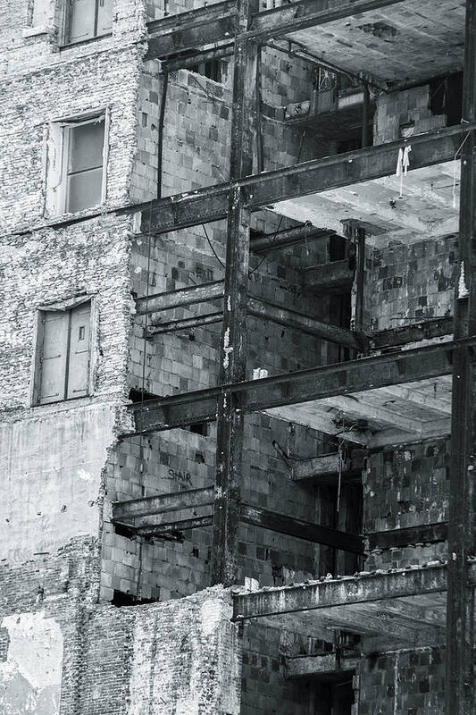 Building Poster featuring the photograph City ruins by Jason Hughes