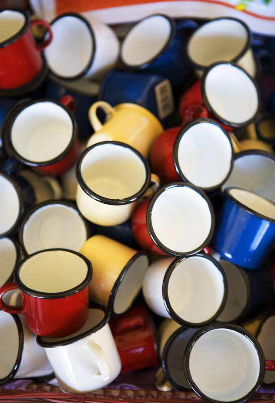 Coffee Poster featuring the photograph Coffee Cups by Marilyn Hunt