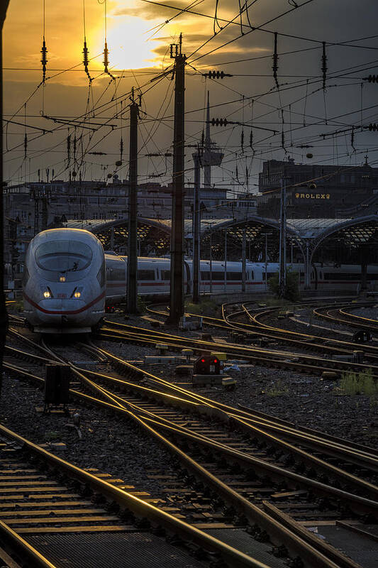 Deutsche Poster featuring the photograph Cologne Central Station by Pablo Lopez