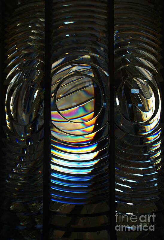 Abstract Poster featuring the photograph Concentric Glass Prisms by Linda Shafer