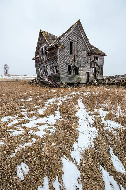 Abandoned House Poster featuring the photograph Crooked by Aaron J Groen