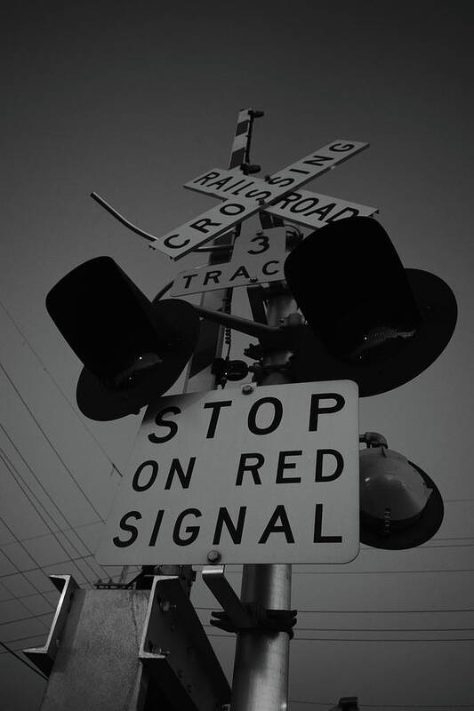 Railroad Poster featuring the photograph Crossroads by Nicole Lloyd