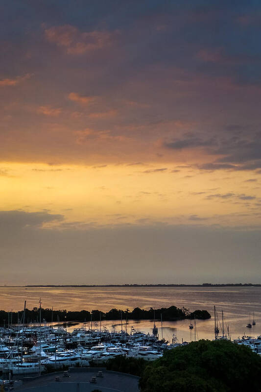 Biscayne Bay Poster featuring the photograph Dawn on the Bay by Frank Mari