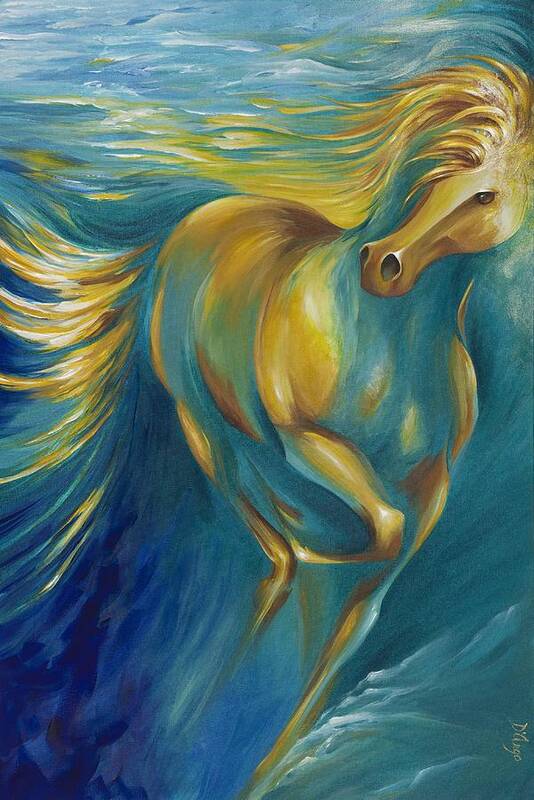 Horse Poster featuring the painting De La Mare by Dina Dargo