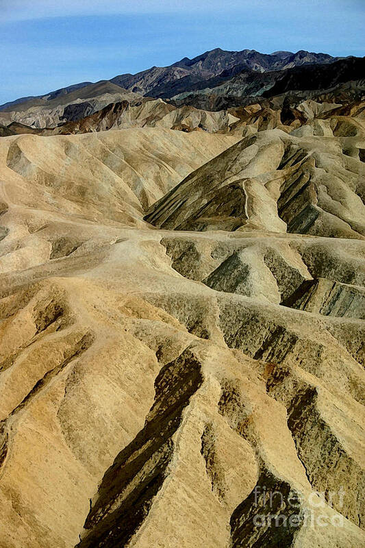Desert Poster featuring the photograph Death Valley Waves by Mary Haber
