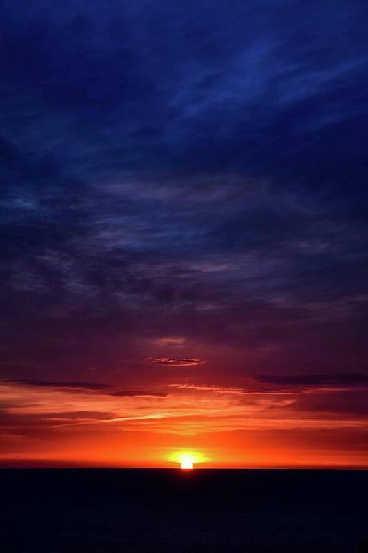 Sunrise Poster featuring the photograph Deep Color Sunrise by Larkin's Balcony Photography