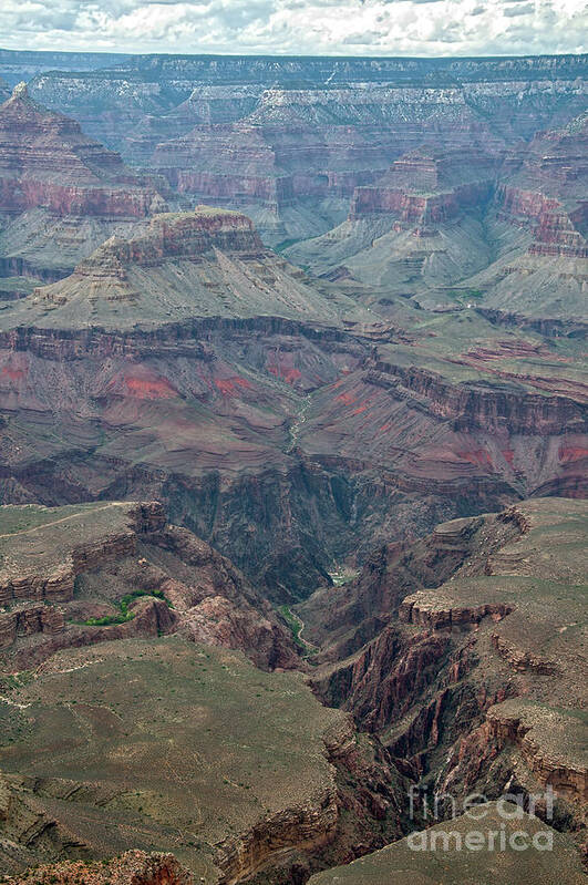 Grand-canyon Poster featuring the photograph Down Into The Canyon by Kirt Tisdale