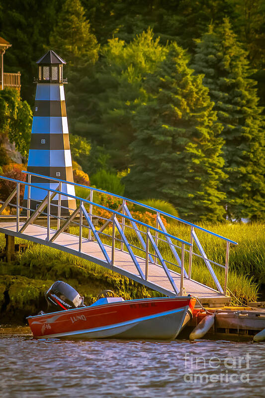 Nautical Poster featuring the photograph Down to the river by Claudia M Photography