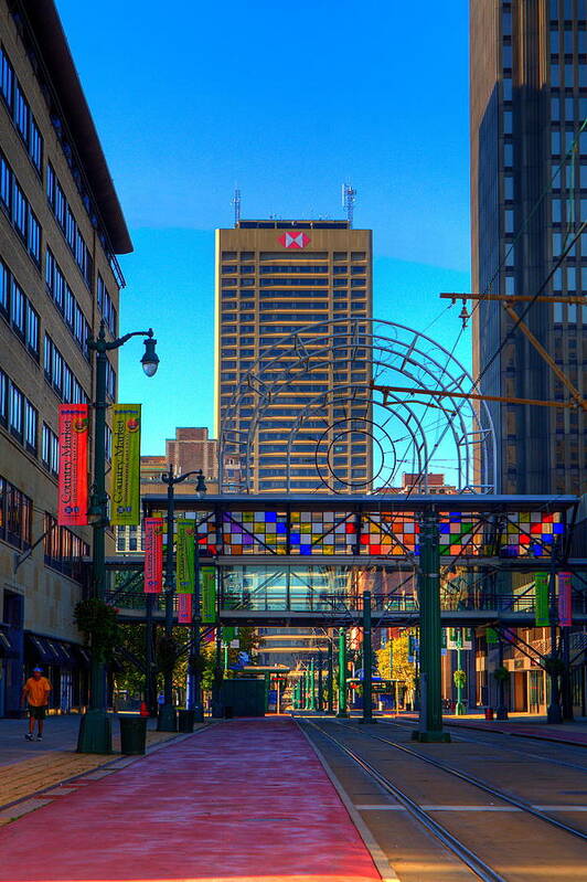 Buffalo Poster featuring the photograph Downtown Color by Don Nieman