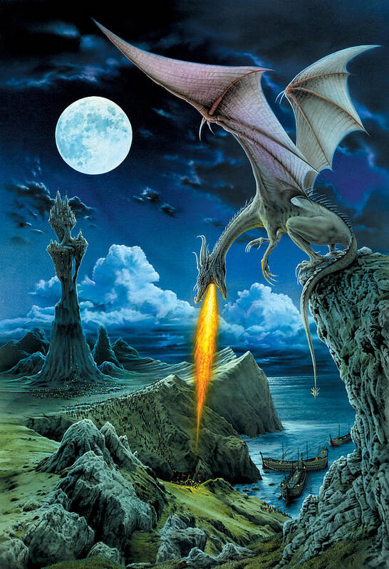 Dragon Poster featuring the photograph Dragon Spit by MGL Meiklejohn Graphics Licensing