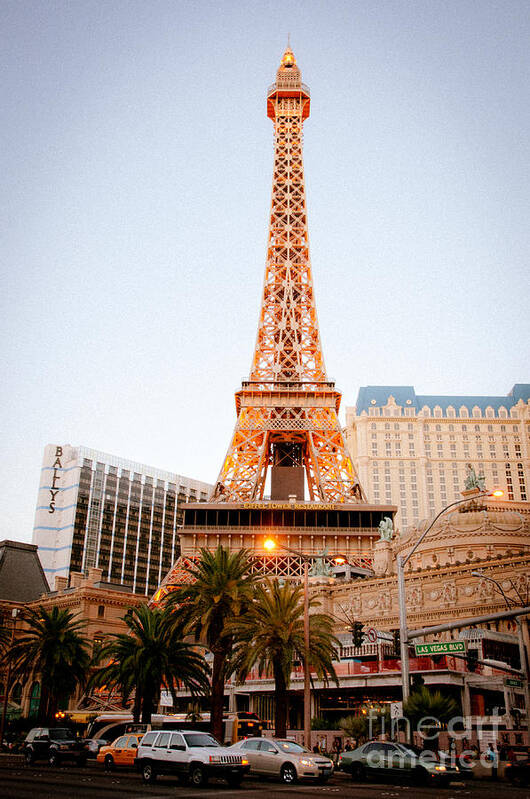 Las Vegas Poster featuring the photograph Eiffel Tower Nevada by Andy Smy