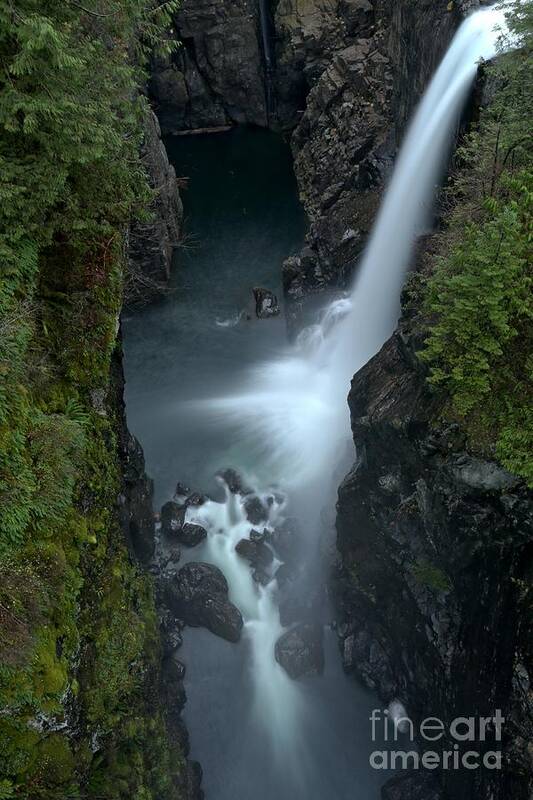 Elk Falls Poster featuring the photograph Elk Falls British Columbia by Adam Jewell