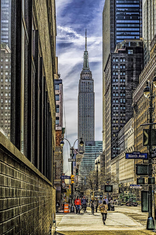 City Poster featuring the photograph Empire State Building by Nick Zelinsky Jr