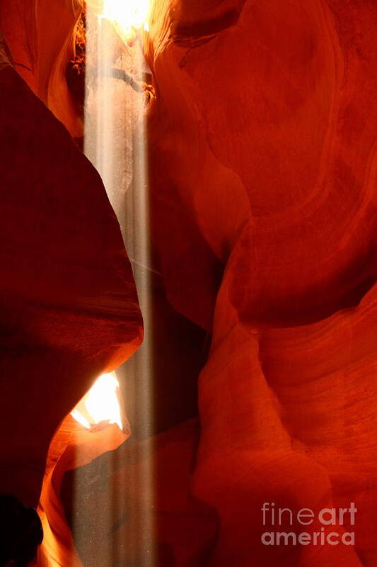  Antelope Slot Canyon Poster featuring the photograph Ethereal Light by Christiane Schulze Art And Photography