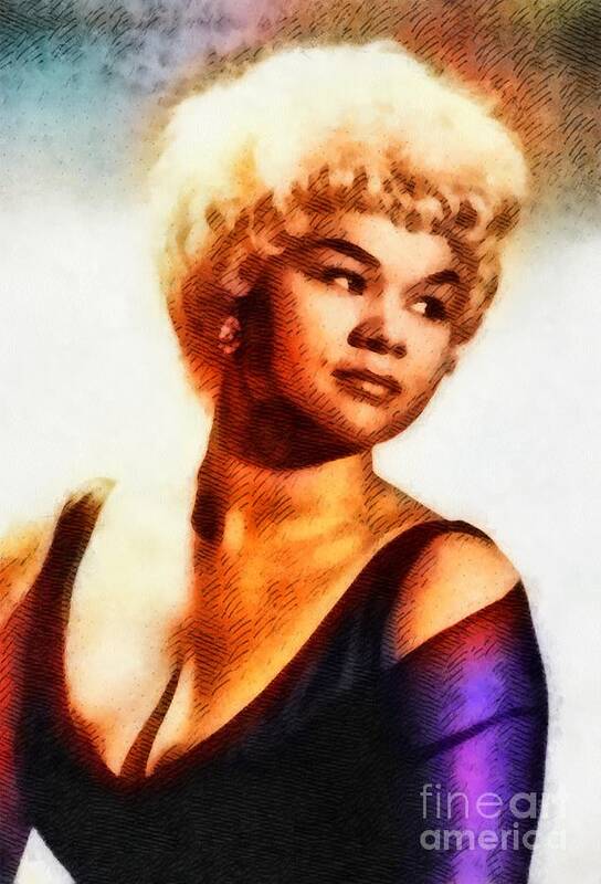 Hollywood Poster featuring the painting Etta James, Music Legend by Esoterica Art Agency