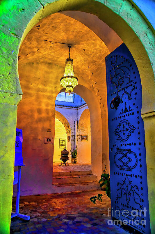 Tunis Evening Beau Cite Poster featuring the photograph Evening Doorway by Rick Bragan