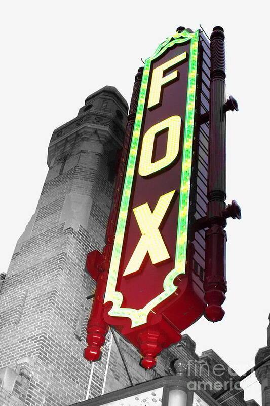 Midtown Poster featuring the photograph Fabulous Fox- Atlanta by Jody Frankel 