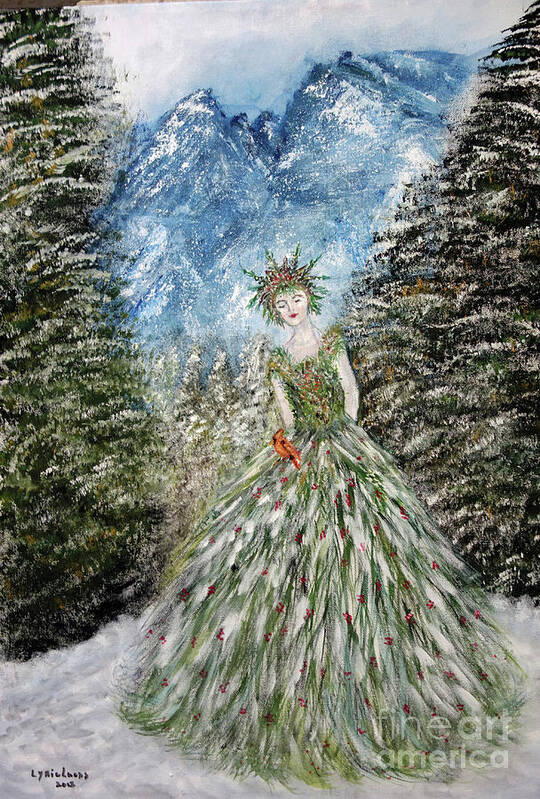 Fantasy Poster featuring the painting Forest Princess by Lyric Lucas