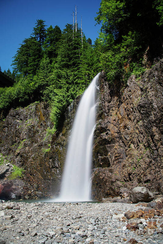 Snoqualmie Pass Poster featuring the photograph Franklin Falls by Brian Kamprath