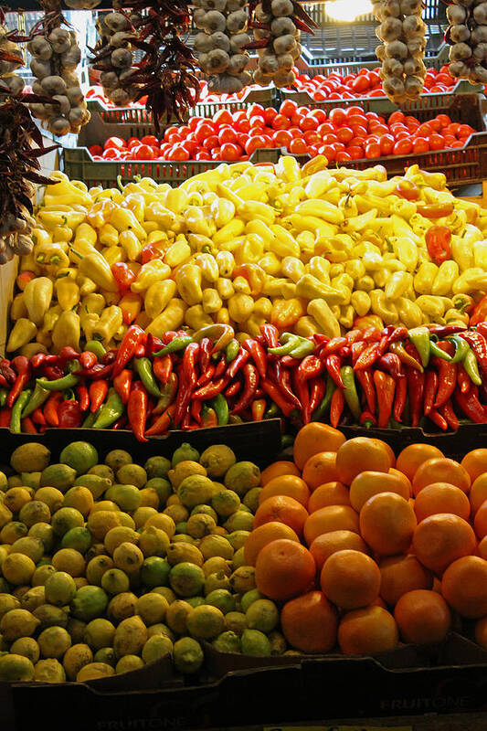 Fruit Stall Poster featuring the photograph Fruit Stall by Tony Murtagh