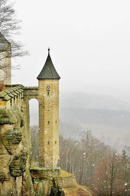 Fortresses Poster featuring the photograph Germany - Elbtal from Festung Koenigstein by Alexandra Till