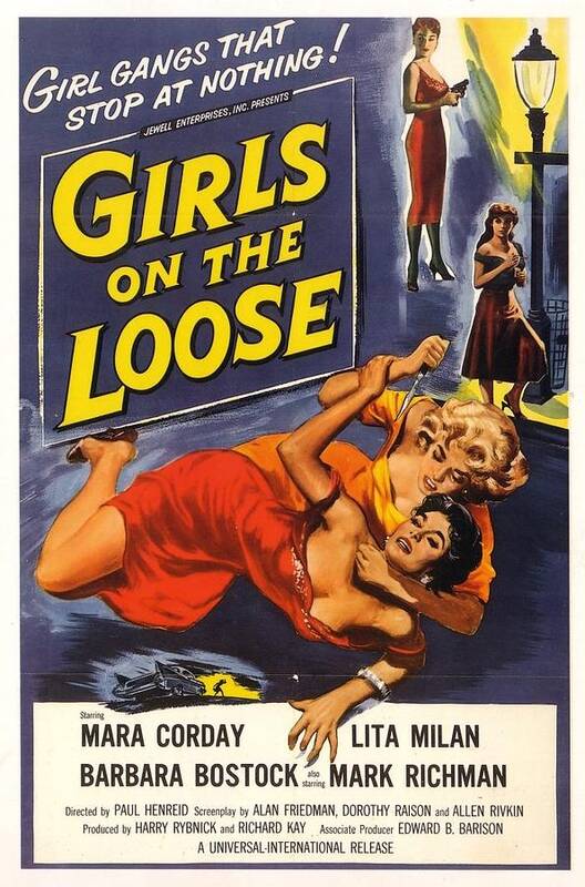 Americana Poster featuring the digital art Girls on the Loose by Kim Kent