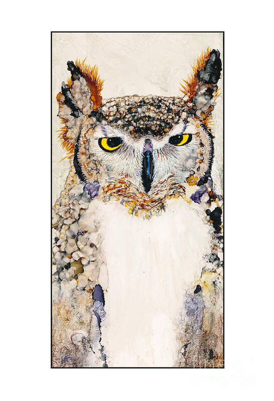 Jan Killian Poster featuring the painting Give a Hoot Too by Jan Killian