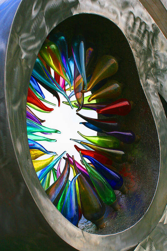 Glass Poster featuring the photograph Glass Rainbow by Tammy Pool