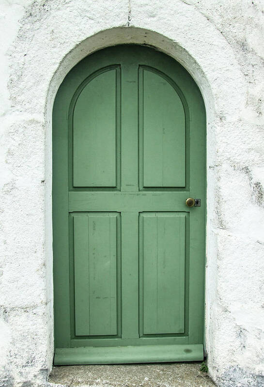 Door Poster featuring the photograph Green Church Door iv by Helen Jackson