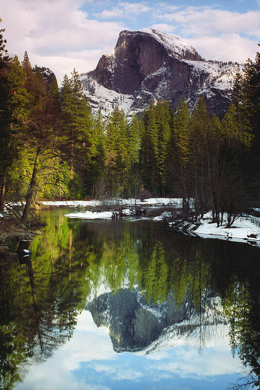 Half Dome Poster featuring the photograph Half Dome in Winter by Richard Henne
