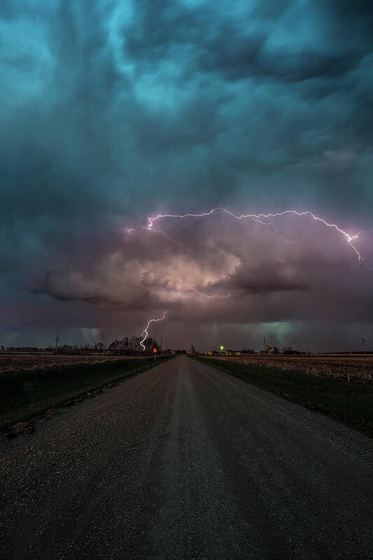 Lightning Poster featuring the photograph Hammer of Thor by Aaron J Groen