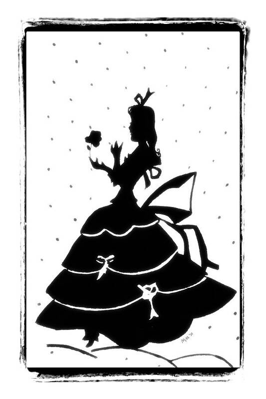 Silhouette Poster featuring the drawing Happy Day by Patricia Montgomery