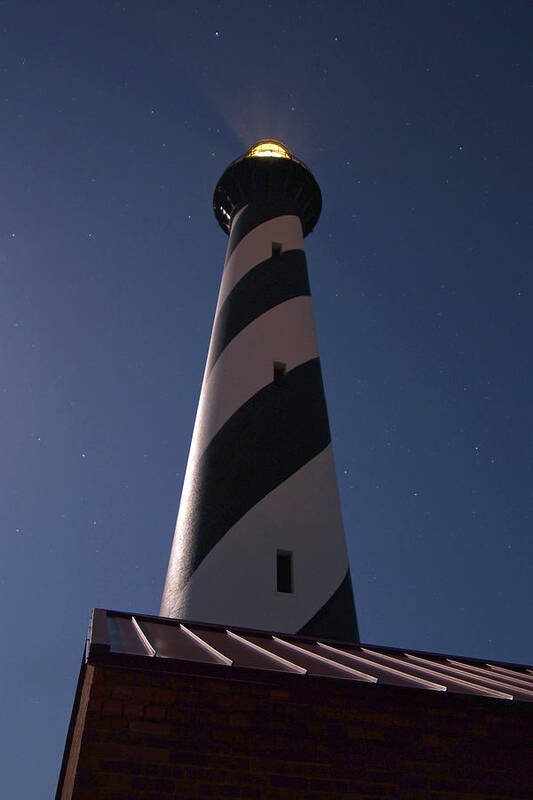 Caper Hatteras Lighthouse Poster featuring the photograph Hatteras Slant by Art Cole
