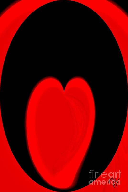 Photo Poster featuring the digital art Heart Love by Marsha Heiken