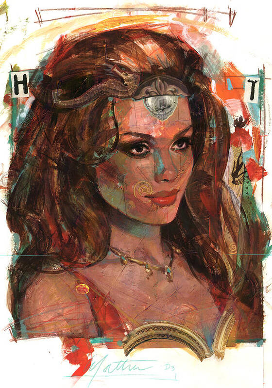 Nautical Poster featuring the painting Helen of Troy by Bill Mather