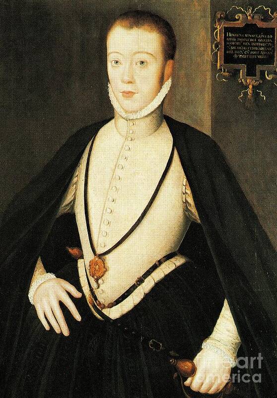Henry Stewart Poster featuring the painting Henry Stewart Lord Darnley Married Mary Queen of Scots 1565 by Peter Ogden
