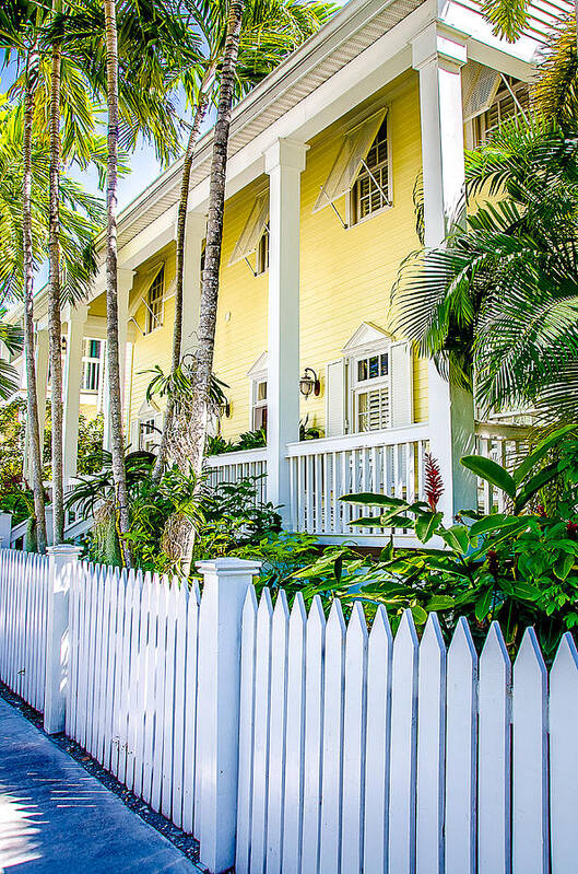 Home Poster featuring the photograph Homes of Key West 14 by Julie Palencia