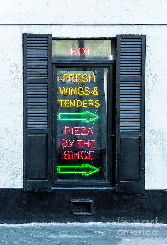 Neon Poster featuring the photograph Hot And Fresh This Way by Frances Ann Hattier