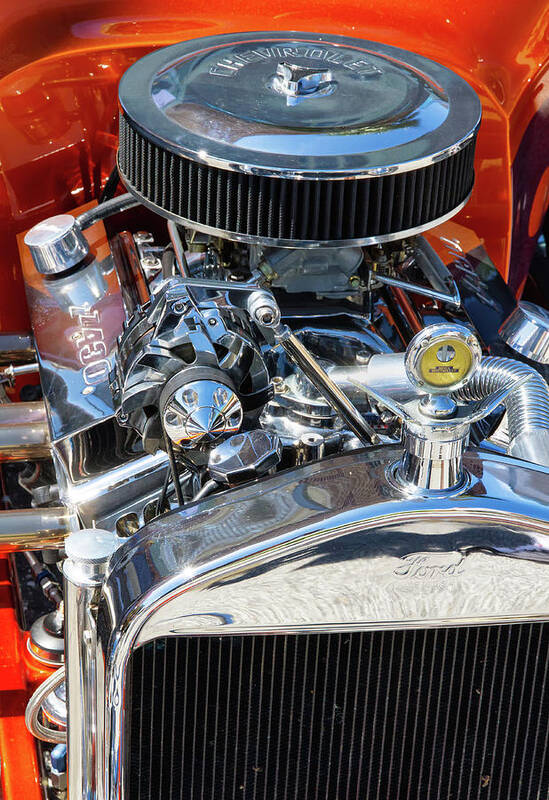 Car Poster featuring the photograph Hot Rod Engine 2 by Arthur Dodd