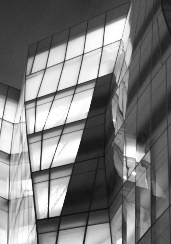 Iac Building Poster featuring the photograph IAC Reflections by Christopher J Kirby