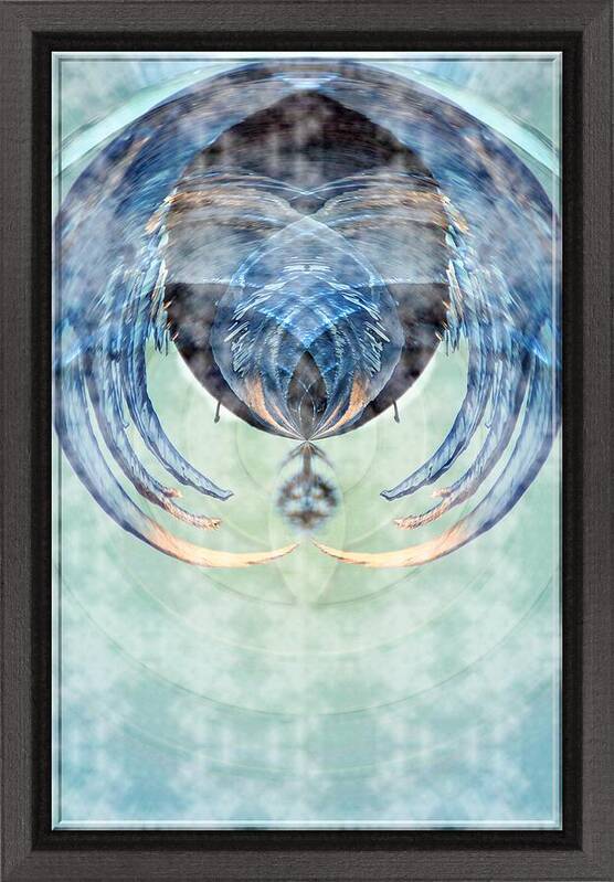 Ice Poster featuring the photograph Ice layered effect and framed by Karl Rose